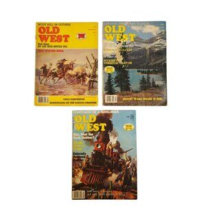Old West Magazine Lot Of 3 Spring Summer Fall 1982 Editions Western Publications